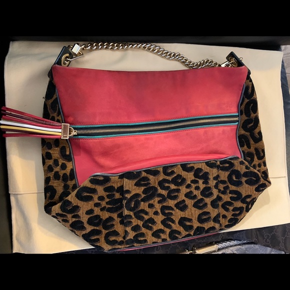 Louis Vuitton Limited Edition Flight Safari Handbag - Calfskin Leopard Chenill - Picture 2 of 8